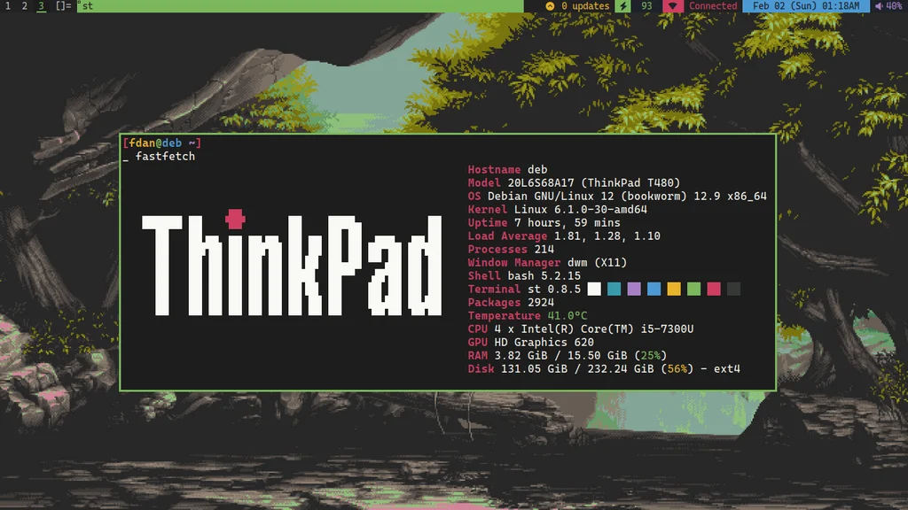 a screenshot of my desktop